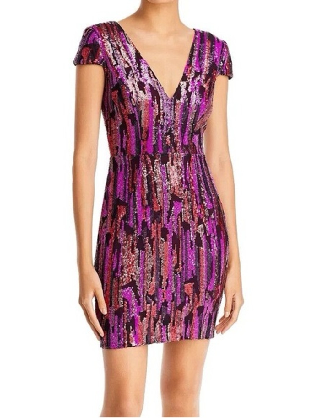 Dress the Population Zoe Sequin Body Con Dress XXS